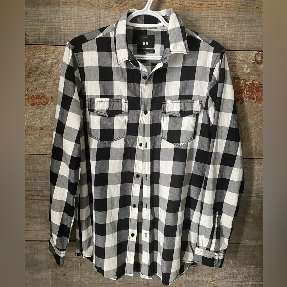 Black and white flannel